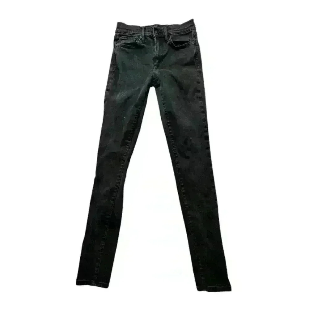 GAP 1969 Skinny Women's Stretch Black Jeans Size 26 R 26x26‎